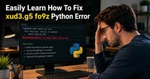 how to fix xud3.g5-fo9z python