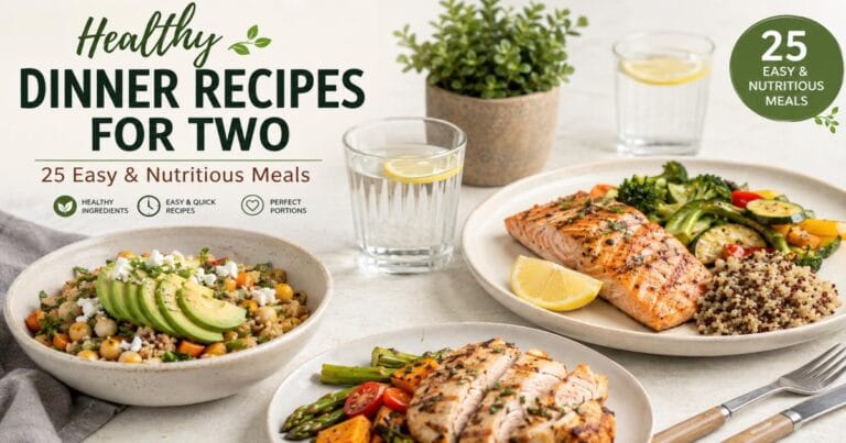 Healthy Dinner Recipes for Two: 25 Easy & Nutritious Meals