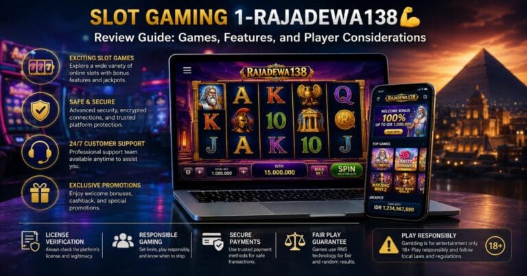Slot Gaming 1-RajaDewa138💪 Review Guide: Games, Features, and Player Considerations