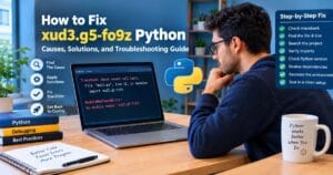 How to Fix xud3.g5-fo9z Python: Causes, Solutions, and Troubleshooting Guide