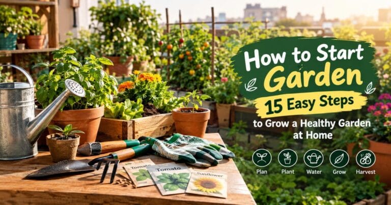 How to Start a Garden: 15 Easy Steps to Grow a Healthy Garden at Home