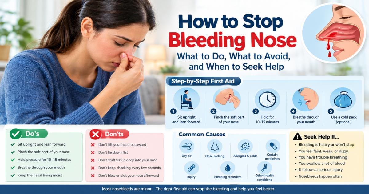 How to Stop Bleeding Nose: What to Do, What to Avoid, and When to Seek Help